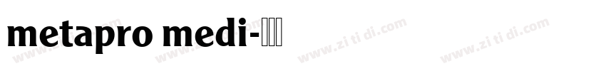 metapro medi字体转换